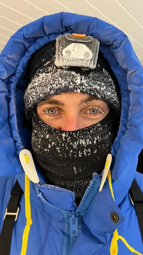 Alexandre Correia frozen in Lapland
