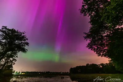 Rare aurora in the Netherlands